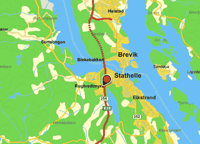 Vår adresse på Gule Sider
